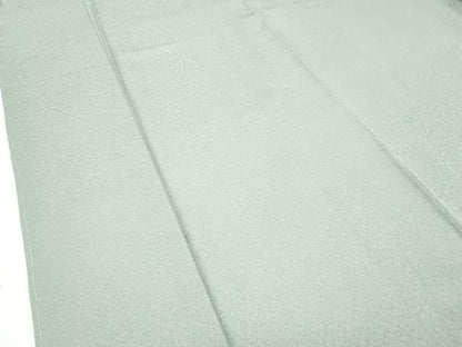 平和屋着物●極上　色無地　青白橡色　舞花地紋　逸品　未使用　CZAA4597s6