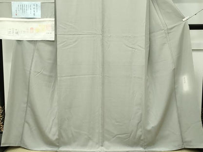 平和屋着物●極上　色無地　利休色　名水有情　染清水　反端付き　逸品　未使用　CZAA4602s6