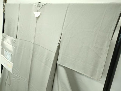 平和屋着物●極上　色無地　利休色　名水有情　染清水　反端付き　逸品　未使用　CZAA4602s6