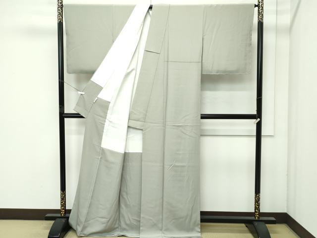 平和屋着物●極上　色無地　利休色　名水有情　染清水　反端付き　逸品　未使用　CZAA4602s6 平和屋着物○極上 色無地 利休色 名水有情 染清水 反端付き