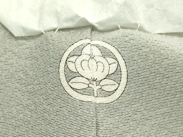 平和屋着物●極上　色無地　利休色　名水有情　染清水　反端付き　逸品　未使用　CZAA4602s6 平和屋着物○極上 色無地 利休色 名水有情 染清水 反端付き