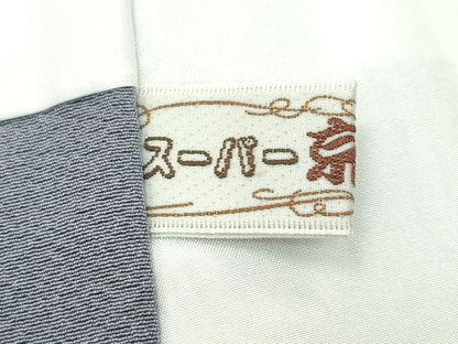 平和屋着物●極上　色無地　桔梗鼠色　葉尽くし地紋　逸品　未使用　CZAA4604s6