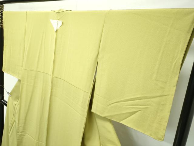 平和屋着物●極上　色無地　青朽葉色　逸品　未使用　CZAA4605s6