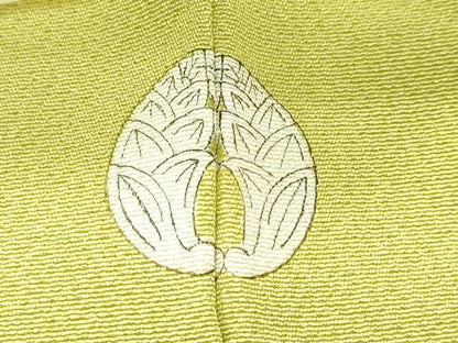 平和屋着物●極上　色無地　青朽葉色　逸品　未使用　CZAA4605s6