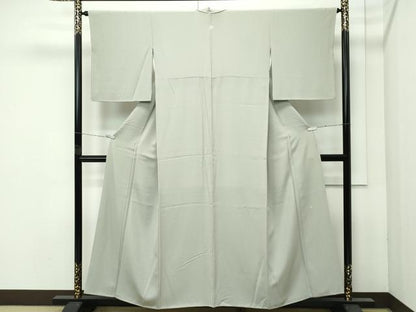 平和屋着物●極上　本加賀友禅作家　由水煌人監修　色無地　鶸茶色　逸品　CZAA4607s6