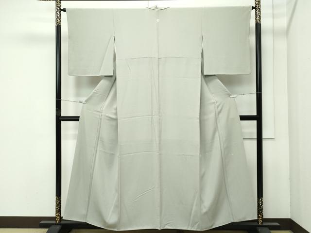 平和屋着物●極上　本加賀友禅作家　由水煌人監修　色無地　鶸茶色　逸品　CZAA4607s6
