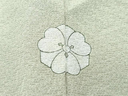 平和屋着物●極上　本加賀友禅作家　由水煌人監修　色無地　鶸茶色　逸品　CZAA4607s6