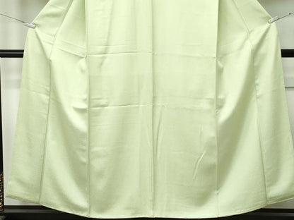 平和屋着物●極上　色無地　若菜色　逸品　CZAA4608s6