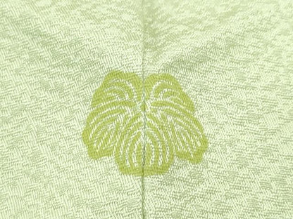 平和屋着物●極上　色無地　若菜色　逸品　CZAA4608s6