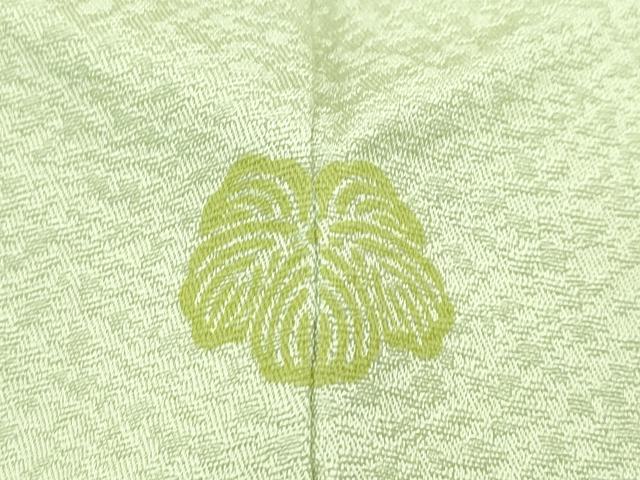 平和屋着物●極上　色無地　若菜色　逸品　CZAA4608s6