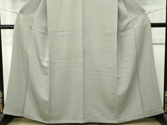 平和屋着物●極上　色無地　灰汁色　鬼しぼ縮緬　逸品　CZAA4609s6