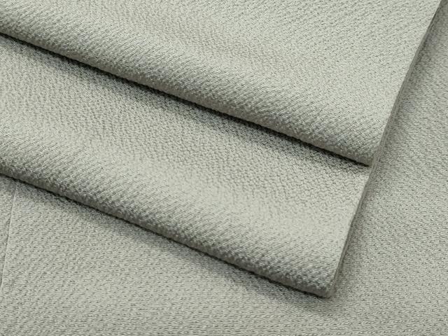 平和屋着物●極上　色無地　灰汁色　鬼しぼ縮緬　逸品　CZAA4609s6