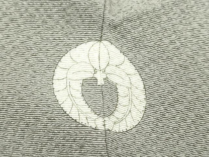 平和屋着物●極上　色無地　灰汁色　鬼しぼ縮緬　逸品　CZAA4609s6