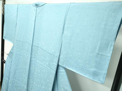 平和屋着物●極上　色無地　瓶覗色　花尽くし地紋　逸品　CZAA4613s6