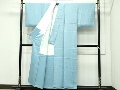 平和屋着物●極上　色無地　瓶覗色　花尽くし地紋　逸品　CZAA4613s6