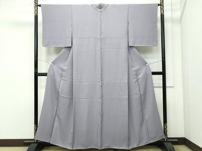 平和屋着物●極上　色無地　煤色　逸品　未使用　CZAA4614s6