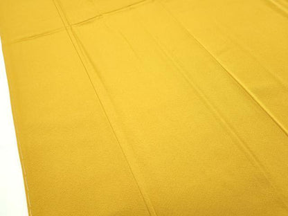 平和屋着物●極上　色無地　山吹茶色　逸品　未使用　CZAA4615s6