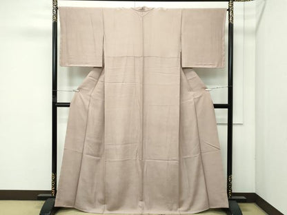 平和屋着物●極上　色無地　空五倍子色　逸品　未使用　CZAA4616s6