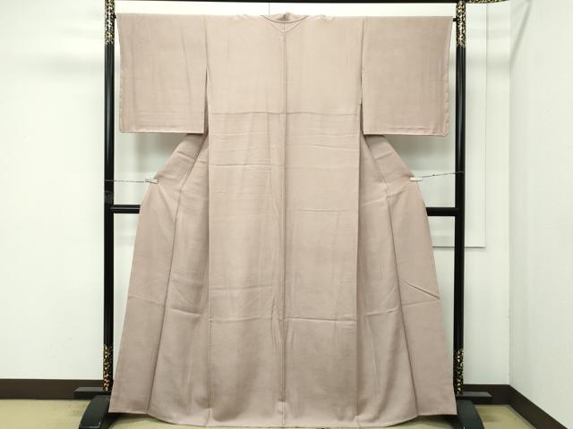 平和屋着物●極上　色無地　空五倍子色　逸品　未使用　CZAA4616s6