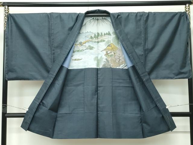 平和屋着物●極上　男性　本場大島紬　アンサンブル　キングサイズ　100亀甲　総詰め　逸品　未使用　CZAA4624s6