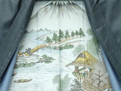 平和屋着物●極上　男性　本場大島紬　アンサンブル　キングサイズ　100亀甲　総詰め　逸品　未使用　CZAA4624s6