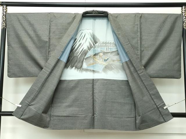 平和屋着物●極上　男性　本場大島紬　アンサンブル　絣文様　逸品　CZAA4625s6