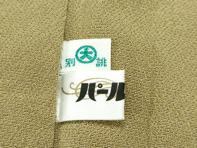 平和屋着物＃極上　男性　長羽織　キングサイズ　色無地　油色　大丸扱い　逸品　CZAA4635s6