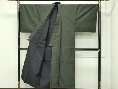 平和屋着物●極上　男性　紬　アンサンブル　キングサイズ　逸品　CZAA4637s6