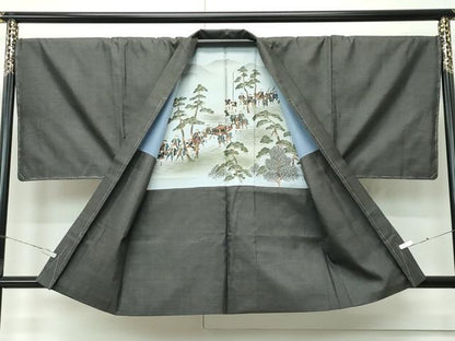 平和屋着物●極上　男性　本場大島紬　アンサンブル　100亀甲　総詰め　逸品　未使用　CZAA4638s6
