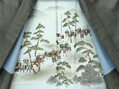 平和屋着物●極上　男性　本場大島紬　アンサンブル　100亀甲　総詰め　逸品　未使用　CZAA4638s6