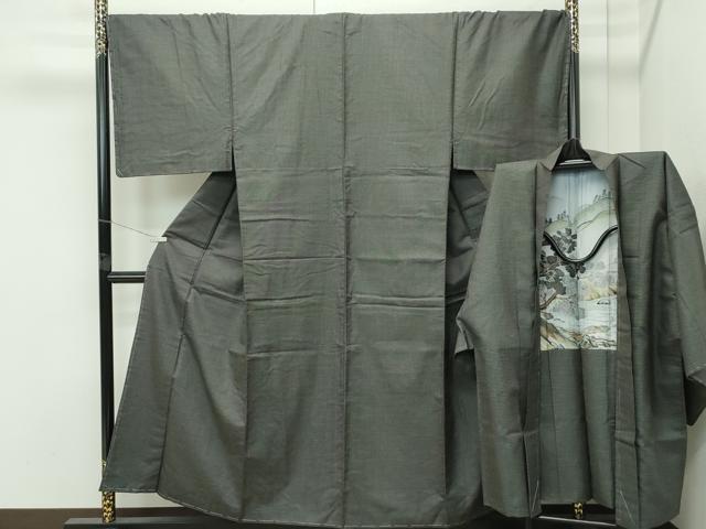 平和屋着物●極上　男性　紬　アンサンブル　100亀甲　逸品　未使用　CZAA4640s6