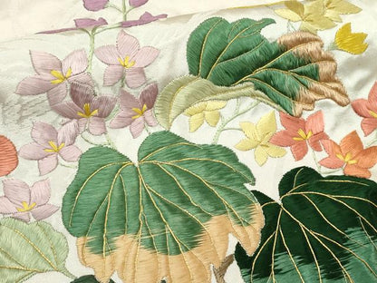 平和屋本店●極上　色打掛　総刺繍　駒刺繍　鳳凰草花吉祥文　金糸　和装　婚礼　結婚式　花嫁　神社挙式　逸品　CZAA4644s6