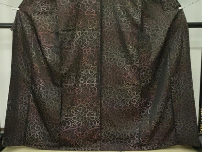 平和屋着物▽極上 お召 単衣 唐草文様 逸品 未使用 CZAA4655s6
