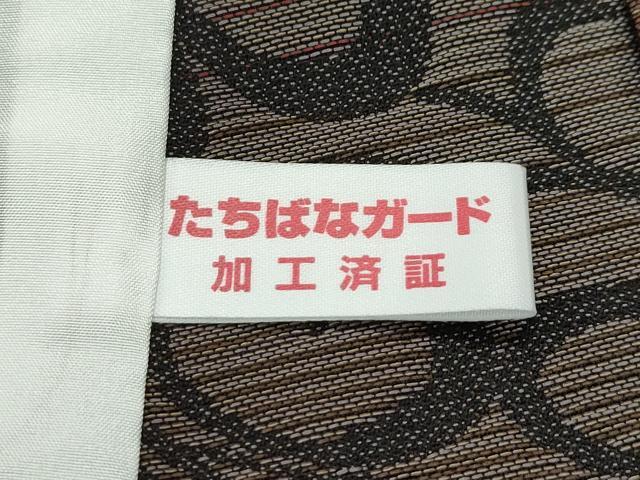 平和屋着物▽極上 お召 単衣 唐草文様 逸品 未使用 CZAA4655s6