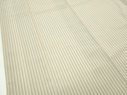 平和屋着物●極上　本塩沢　やまだ織　縞　阿部芳子作　証紙付き　逸品　未使用　CZAA4666s6