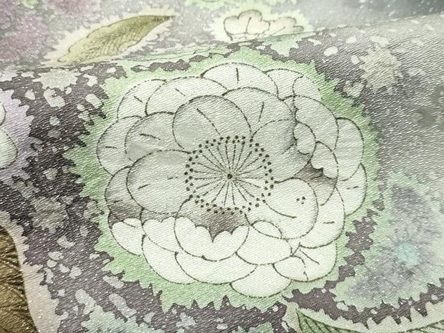 平和屋本店●極上　吉乃一廉　幻の辻が花　訪問着　辻が花　絞り　暈し染め　銀通し地　逸品　未使用　CZAA4669s6