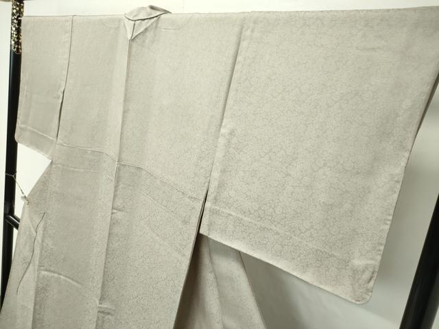 平和屋着物＊極上　夏物　京都・西陣　織元ブランド　秦流舎　お召　色無地　空五倍子色　逸品　未使用　CZAA4671s6