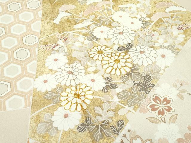 平和屋本店●極上　訪問着　切嵌吉祥花文　金彩　逸品　CZAA4676s6