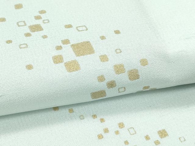 平和屋本店＊極上 夏物 石川県指定無形文化財 夏牛首紬 白山工房 手織 金彩 柳鼠色地 証紙付 京都きもの友禅扱い 逸品 未使用 CZAA4680s6