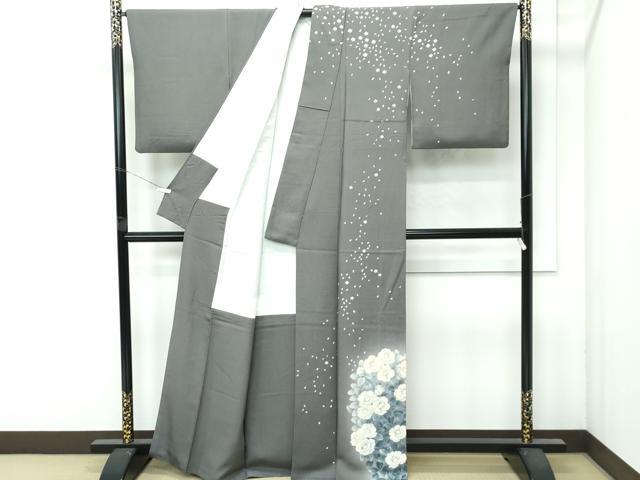 平和屋着物○極上 東京友禅 菅有鬼一 訪問着 椿 暈し