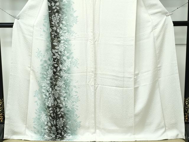 平和屋本店●極上　京都の名門ブランド　銀花仙　訪問着　草花文　暈し染め　反端付き　逸品　未使用　CZAA4685s6