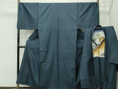 平和屋着物●極上　男性　本場大島紬　アンサンブル　キングサイズ　100亀甲　総詰め　逸品　未使用　CZAA4689s6