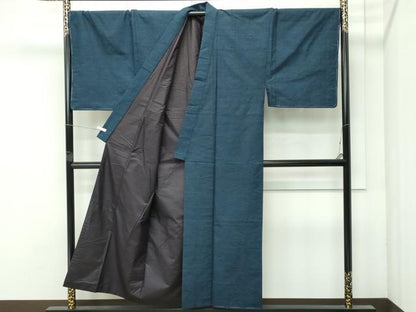 平和屋着物●極上　男性　紬　アンサンブル　キングサイズ　霞文　逸品　未使用　CZAA4690s6
