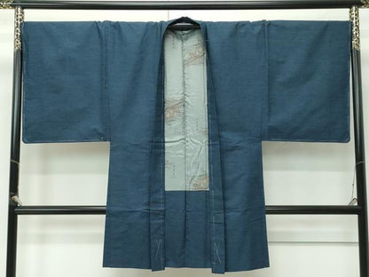 平和屋着物●極上　男性　紬　アンサンブル　キングサイズ　霞文　逸品　未使用　CZAA4690s6