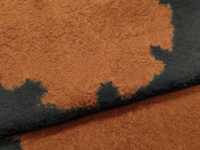 平和屋着物＃極上　道中着　ロング丈　絞り　雪輪文様　黒地　逸品　CZAA4695s6 平和屋着物＃極上 道中着 ロング丈 絞り 雪輪文様 黒地 逸品 CZAA4695s6