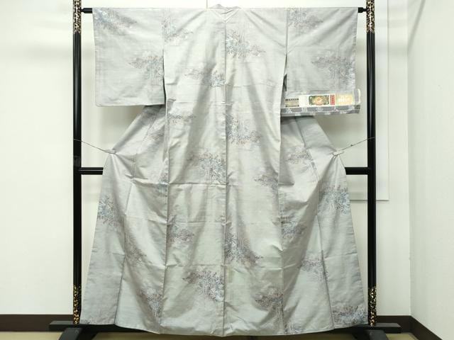 平和屋着物●極上　都喜ヱ門　本場大島紬　白大島　7マルキ　瑞祥の夢　丸山美代子作　藤絹織物謹製　証紙付き　逸品　CZAA4704s6