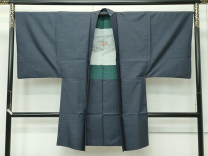 平和屋着物●極上　男性　本場大島紬　アンサンブル　80亀甲　総詰め　逸品　CZAA4706s6