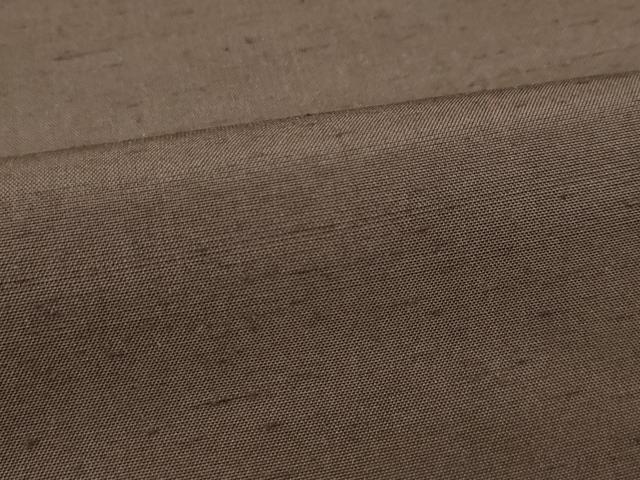 平和屋本店●極上　男性　紬　アンサンブル・長襦袢セット　色無地　涅色　逸品　CZAA4710s6