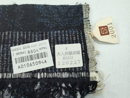 平和屋着物●極上　本場結城紬　重要無形文化財　奥順　100亀甲　草花間道　ますいわ屋扱い　証紙付き　逸品　CZAA4711s6