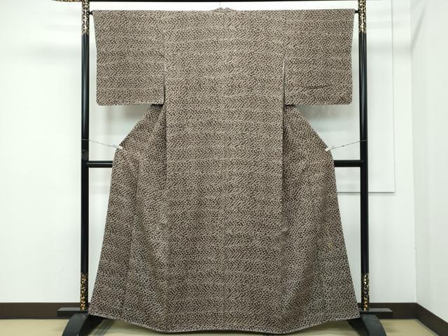 平和屋本店●極上　キモノデザイナー　斉藤上太郎　小紋　雲重ね文　逸品　未使用　CZAA4743s6